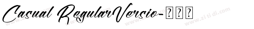 Casual RegularVersio字体转换